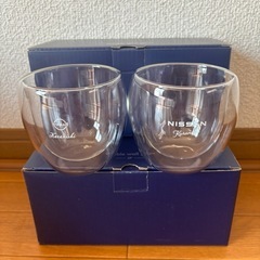 新品未使用　耐熱ダブルウォールグラス　4個の画像