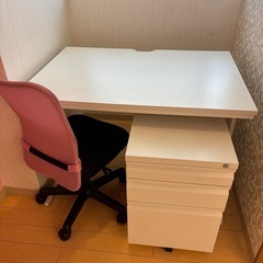 机、椅子、棚付き新しいよ、白