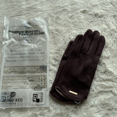 新品　手袋　レディース　ブラウン　ブランドの画像