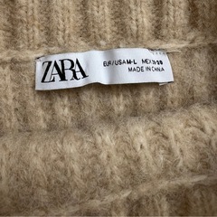 【ZARA】 もこ編みニット＋ウールニットの画像