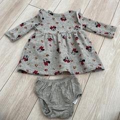 美品　60サイズ　GAP✖️Disney 長袖ワンピース(インナ...