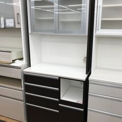 ★ジモティ割あり★ ニトリ 食器棚 ダークブラウン H200×W90×D50 クリーニング済み KJ8498