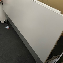 オフィス用長机白シルバー