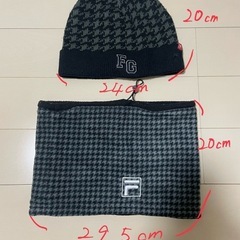 FILA GOLF ニット帽 ネックウォーマーセットの画像