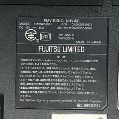 ◇発送のみ対応◇ジャンク品◇富士通ノートパソコン FMV-BIBLO パーツ取りの画像