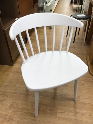 ★ジモティ割あり★  イス ホワイト クリーニング済み KJ8502