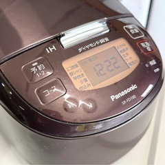 お引取り限定 21年製 Panasonic パナソニック 5.5合 IHジャー炊飯器 SR-FD100-T ダイヤモンド銅釜の画像