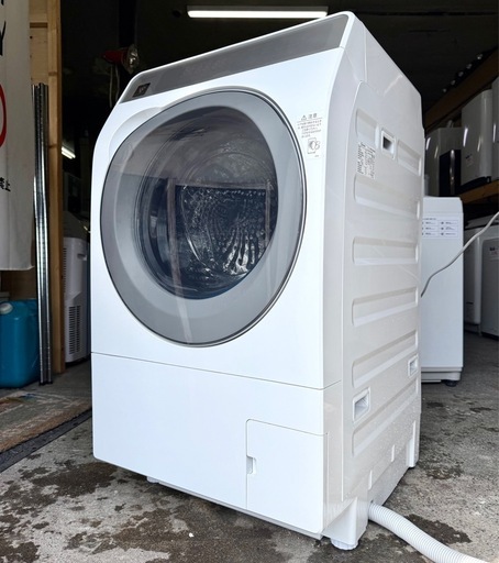 札幌引取り歓迎 美品 23年製 SHARP シャープ ドラム式洗濯乾燥機 ES-K10B-WR 洗濯10kg/乾燥6kg 右開き