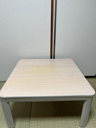 ユアサプライムス パーソナルこたつ 75×75cm アイボリー YKC-753B-IV