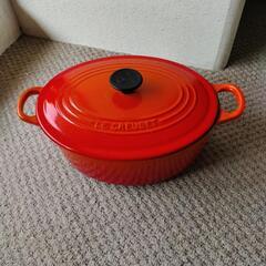 ル・クルーゼ　オーバル　オレンジ　25cm