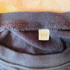 長袖チェック柄ワンピース 110の画像