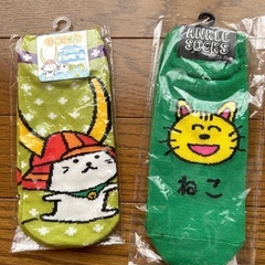 滋賀県　ひこにゃんソックスとおまけの猫ソックス