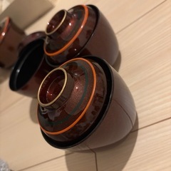 【新品未使用】漆器 お椀セットの画像