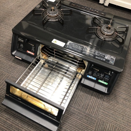 美品 パロマ IC-735WA-R ガスコンロ 2口 右強火 都市ガス