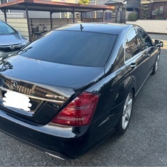 福岡発 H25 後期最終型 Mベンツ S350 グランドエディション 黒革 サンルーフ 別途車検二年付可 ローダウン ロリンザーマフラー の画像