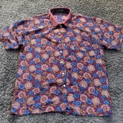 最終値下げ　オシャレ　柄シャツ