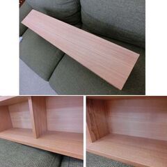 無印良品 壁に付けられる家具箱 オーク材突板 幅88 ナチュラル MUJI 木製 飾り棚 札幌 西野店の画像