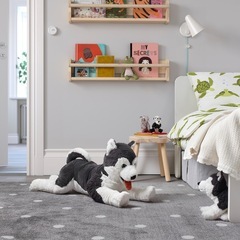 【池袋駅でお渡し】IKEA シベリアンハスキー ぬいぐるみの画像