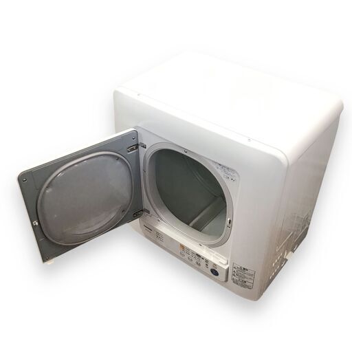 25Y007 ジB TOSHIBA 東芝 電気衣類乾燥機 ED-45C 4.5kg 除湿形回転ドラム式 2018年製 中古品