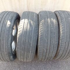 ダイハツ　純正　アルミ　165/60R14 4.5J +45 4本　溝少々の画像
