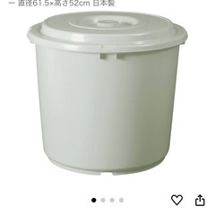 新輝合成 トンボ 漬物容器 蓋付き 押しぶた付 100型 グレー 直径61.5×高さ52cm 日本製の画像