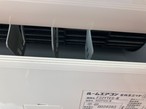 ダイキン　2.2キロ　エアコン　F22YTES−W  リサイクルショップ宮崎屋　佐土原店　25.2.27F