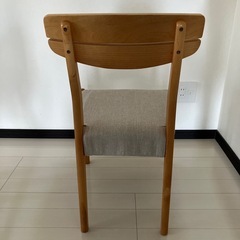 ニトリ　ダイニングチェア　ベージュ　アルナス　の画像