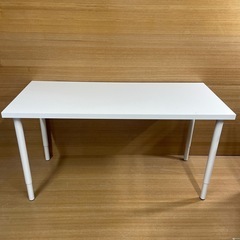 【IKEA テーブル】LAGKAPTEN 高さ調節可能 140cm×60cm 机 ホワイトの画像