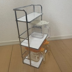 ニトリ　調味料ラック　調味料ポット　調味料ストッカー　定価8000円　3段　　の画像