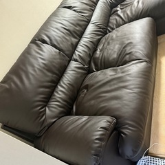 ニトリ 合皮カウチソファの画像