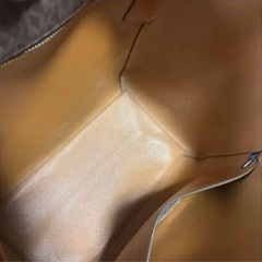 マイケルコース トートバッグ Mk柄 ブラウン 大きめの画像