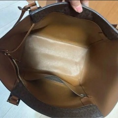 マイケルコース トートバッグ Mk柄 ブラウン 大きめの画像