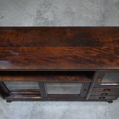 ≪zyt1937ジ≫ 松本民芸家具 90型 茶タンス 幅106.5cm 在銘/辰 茶箪笥/サイドボード/和モダン/古家具/レトロ/ヴィンテージ/中古家具/宮城県仙台市 70213-15の画像