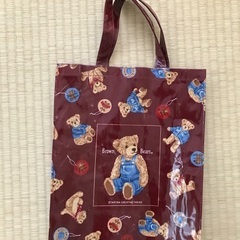 クマ　ビニールコーティングバッグの画像