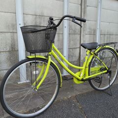 ２６インチのママチャリです。　前タイヤ新品交換済です。