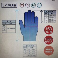 ニトリルグローブ　SP3　パウダーなし/ソフトパープル　SSサイズ　150枚入の画像