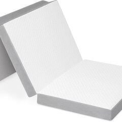 開封未使用品　シングル　97x195x10cm ホワイト　マットレス シングル 3つ折り- ATOPEN 高反発マットレス 極厚10cm 折り畳みマットレス 密度32D 硬さ180N/250N ２層構造 洗えるカバー 竹炭消臭 敷布団の画像