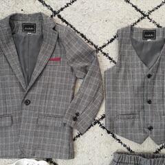 卒業式などに🌸キッズ🌟チェック柄スーツ🏵️5点セット🏵️の画像