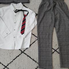 卒業式などに🌸キッズ🌟チェック柄スーツ🏵️5点セット🏵️の画像