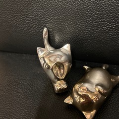 グルーミングハウスの猫さん二体セット　アンティークの画像
