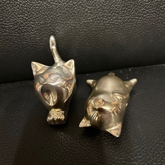 グルーミングハウスの猫さん二体セット　アンティークの画像