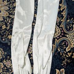 未使用★サテンウェディンググローブの画像