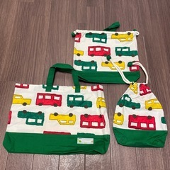 ３点セットバック　ハンドメイド　幼稚園