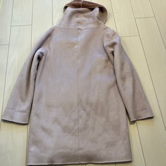 値下げ！美品くすみピンクボアコートの画像