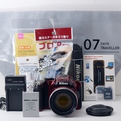 ★Nikon COOLPIX P510★転送OK●簡単撮影●人気のレッド  1ヶ月動作補償あり！ 安心のゆうパック代引き発送！ 送料、代引き手数料無料！の画像