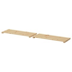 【売約済】【中古/半額】IKEA 収納シェルフユニット ソフトウッド 77x28 cmの画像
