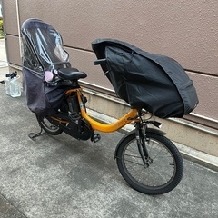 中古！電動自転車　子ども乗せ　カラー: マリーゴールド