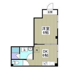 💛🧡初期費用8万円パック＆フリーレント1ヶ月付き💛🧡スーパー、コンビニ徒歩2分✨花月総持寺駅徒歩3分❕😳✨26.64㎡の1DKです😍💕の画像