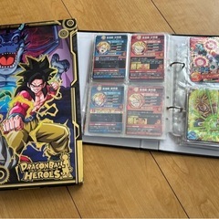 ドラゴンボールヒーローズカードファイル&カード数十枚の画像