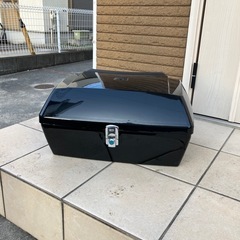 大型リアボックス　バイク用　ステー付き　バックレスト付き